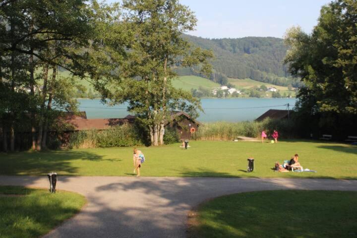 Wunderschoene Ferienwohnung Mit Seeblick Zell am Moos Exterior photo